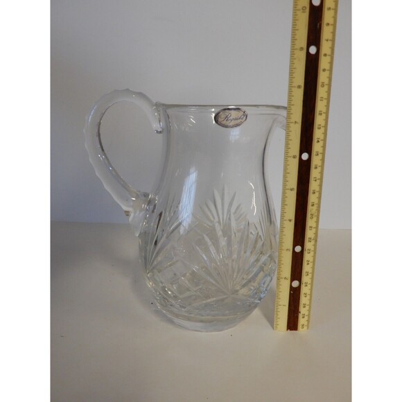 VINTAGE Rogaska Cut Crystal Serving Pitcher 7.5 " H Yugoslavia - Picture 10 of 11